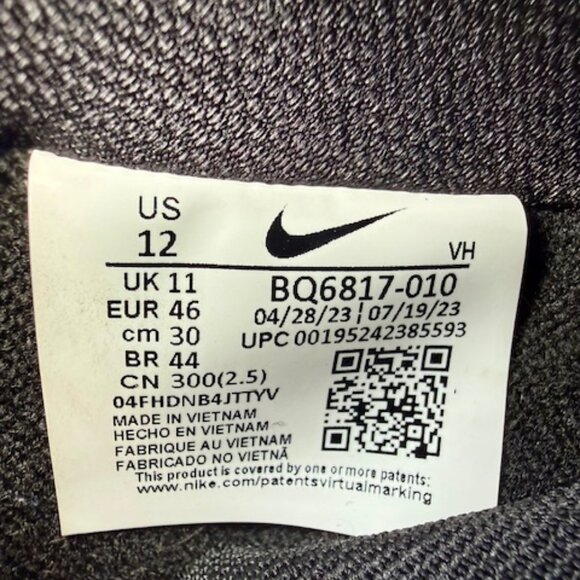 Nike SB Dunk Low Pro Fog Black Gray 2023 BQ6817-010 Men's 12 - Picture 9 of 11